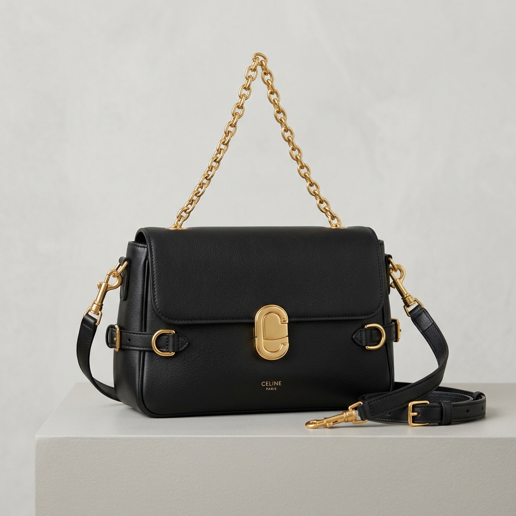 Valeria Parisian Classic Leather Handbag